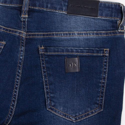 Womens Mid Blue J01 Super Skinny Fit Mid Rise Jeans 94520 by Armani Exchange from Hurleys