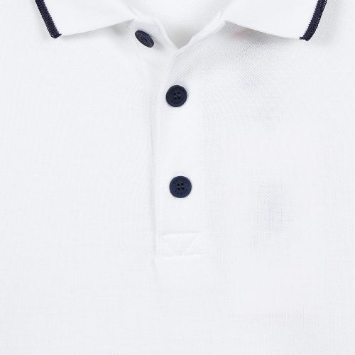 Junior Optic White Logo Tipped S/s Polo Shirt 36495 by Kenzo from Hurleys