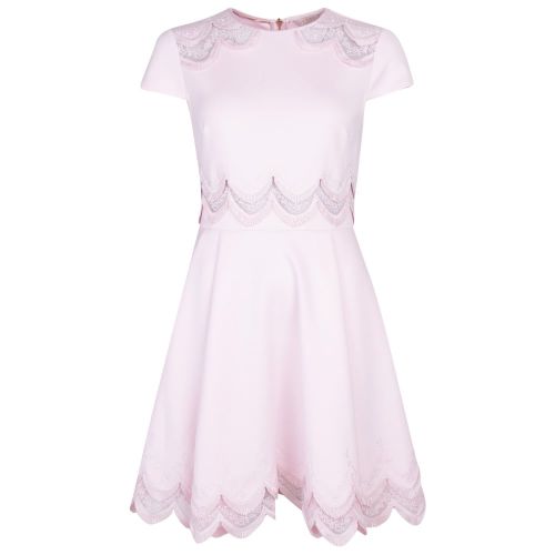 Womens Baby Pink Rehanna Embroidered Skater Dress 27921 by Ted Baker from Hurleys