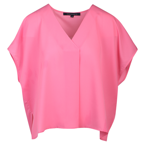 Womens Bubblegum Crepe Light V Neck Top 107809 by French Connection from Hurleys