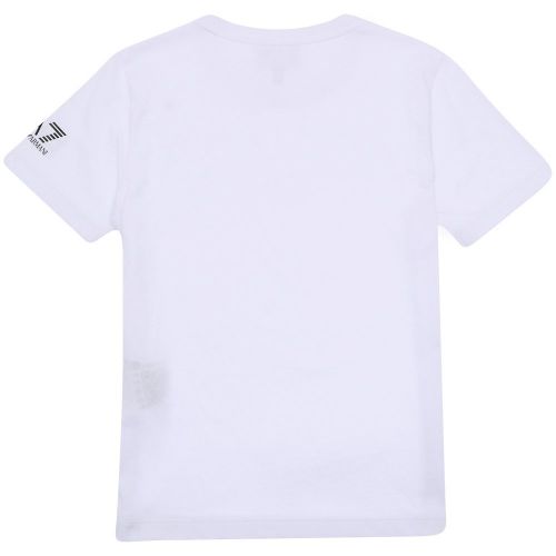 Boys White Logo Series S/s T Shirt 105505 by EA7 from Hurleys