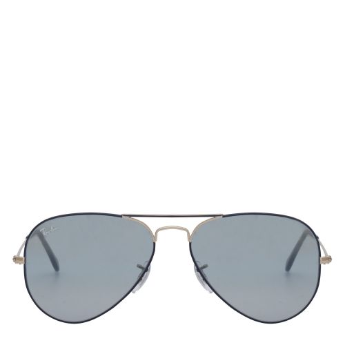 Copper/Dark Blue RB3025 Aviator Large Sunglasses 43486 by Ray-Ban from Hurleys