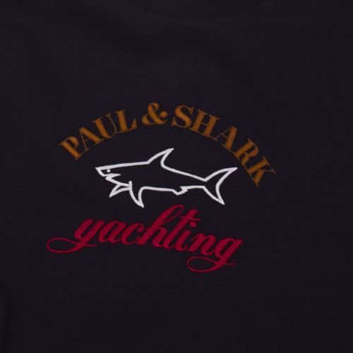 Mens Black Embroidered Logo Sweat Top 82414 by Paul And Shark from Hurleys