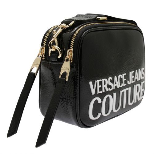Womens Black Shiny Grain Camera Bag 77227 by Versace Jeans Couture from Hurleys