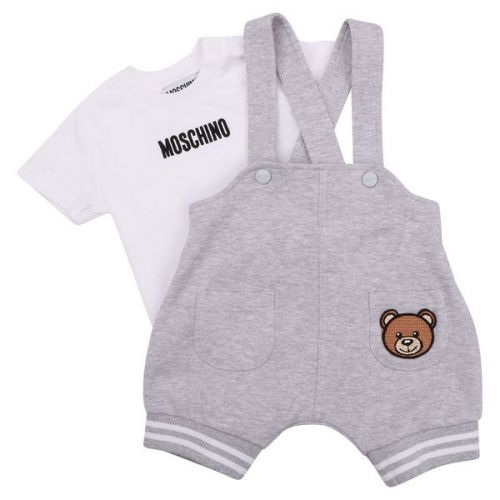 Baby Grey Toy Dungaree Set 107660 by Moschino from Hurleys