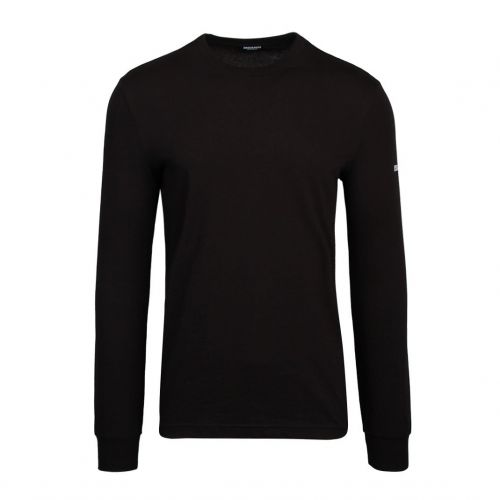 Mens Black Logo Arm L/s T Shirt 93838 by Dsquared2 from Hurleys