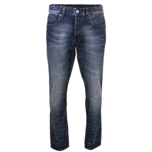 Mens Dark Aged Wash 3301 Tapered Fit Jeans 64033 by G Star from Hurleys