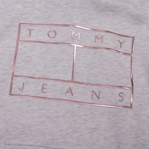 Womens Pale Grey Essential Logo Hoodie 52852 by Tommy Jeans from Hurleys