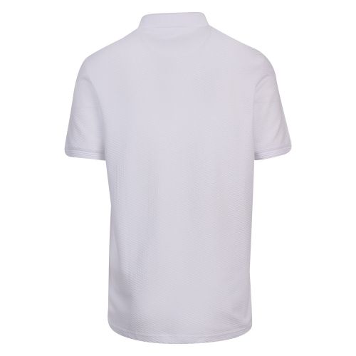 Mens White Infuse Textured S/s Polo Shirt 59692 by Ted Baker from Hurleys