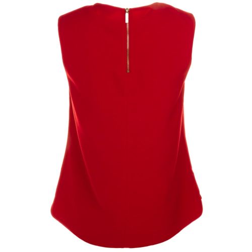 Womens Bright Red Natalle Crepe Sleeveless Bow Top 61985 by Ted Baker from Hurleys