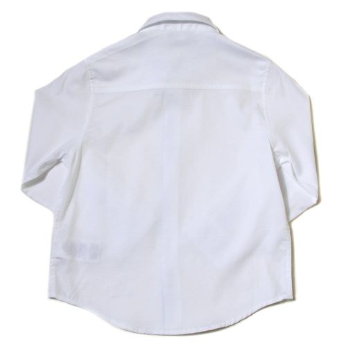 Boys White Branded L/s Shirt 16689 by BOSS from Hurleys