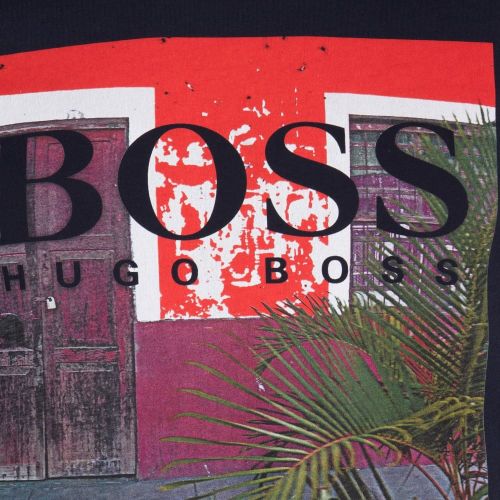 Casual Mens Dark Blue Tux 1 S/s T Shirt 19452 by BOSS from Hurleys