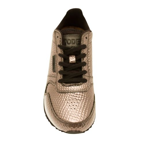 Womens Rose Gold Ydun Metallic Trainer 70535 by Woden from Hurleys