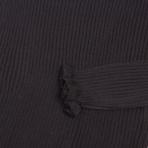 Womens Black Vigrade Frill High Neck Knitted Jumper 94428 by Vila from Hurleys