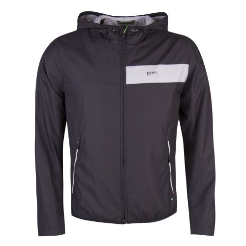 Athleisure Mens Black Jeltech 1 Hooded Zip Jacket 26613 by BOSS from Hurleys