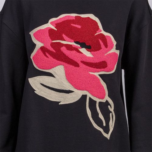 Womens Black Floesa Flower Sweat Top 100813 by Ted Baker from Hurleys