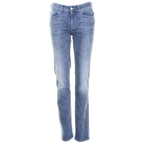 Womens Blue Wash J18 High Rise Slim Fit Jeans 27174 by Armani Jeans from Hurleys