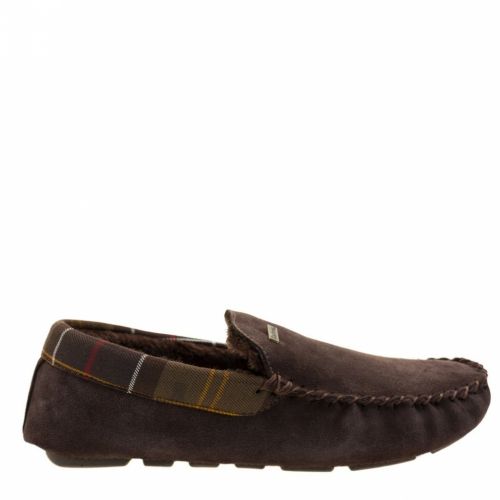 Mens Brown Monty Moccasin Slippers 63728 by Barbour from Hurleys