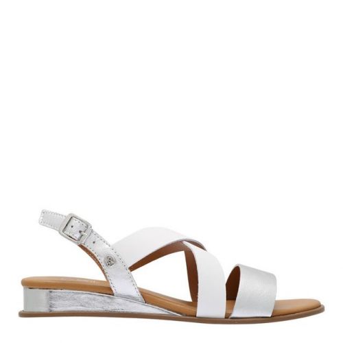 Womens White Pozie Wedge Sandals 108831 by Moda In Pelle from Hurleys