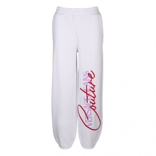 Womens White Signature Logo Sweat Pants 104301 by Versace Jeans Couture from Hurleys