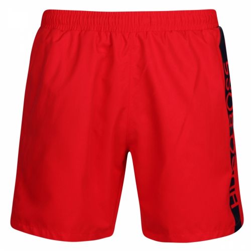 Mens Bright Red Dolphin Side Logo Swim Shorts 37695 by BOSS from Hurleys