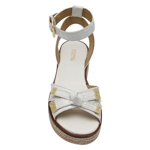 Womens Optic White Ripley Bow Flatform Sandals 58559 by Michael Kors from Hurleys