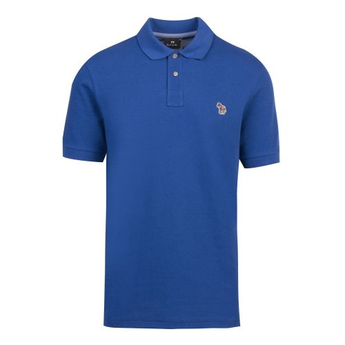 Mens Mid Blue Classic Zebra Regular Fit S/s Polo Shirt 52470 by PS Paul Smith from Hurleys