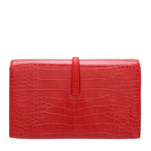 Womens Red Croc Heart Clutch Crossbody Bag 92728 by Love Moschino from Hurleys