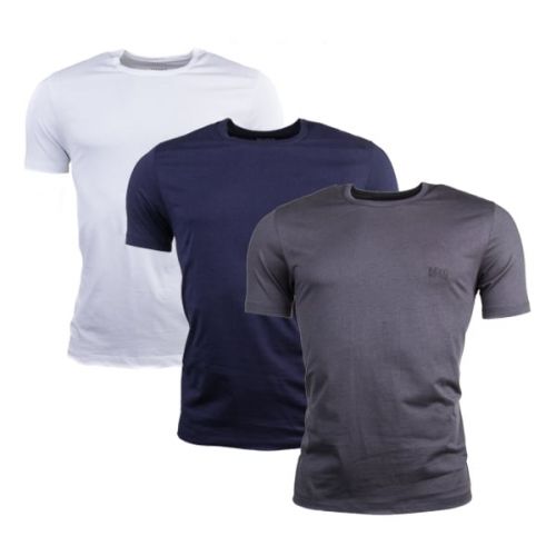 Mens Open Blue 3 Pack Loungewear S/s Tee Shirts 68305 by BOSS from Hurleys