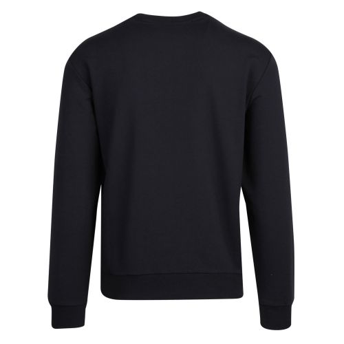 Mens Dark Blue Chest Logo Crew Sweat Top 55574 by Emporio Armani from Hurleys