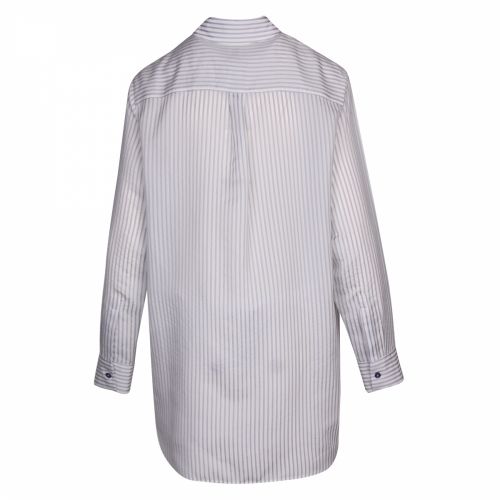 Womens Light Blue Fine Stripe Oversized Blouse 40836 by PS Paul Smith from Hurleys