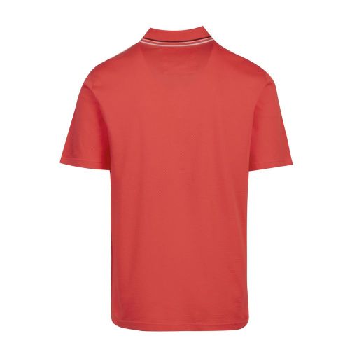Mens Coral Twitwoo Stripe Collar S/s Polo Shirt 86694 by Ted Baker from Hurleys