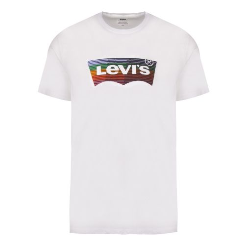 Mens White Housemark Graphic S/s T Shirt 47767 by Levi's from Hurleys