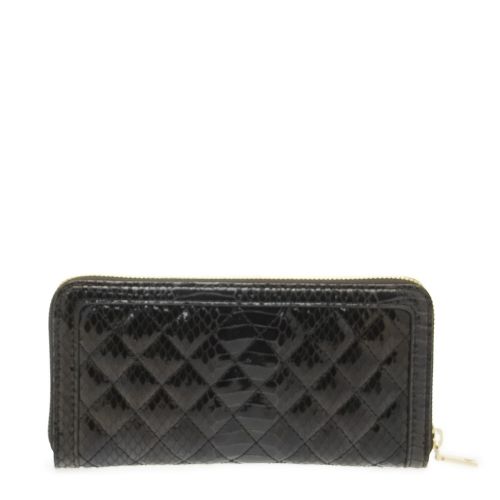Womens Black Water Snakeskin Purse 26984 by Love Moschino from Hurleys