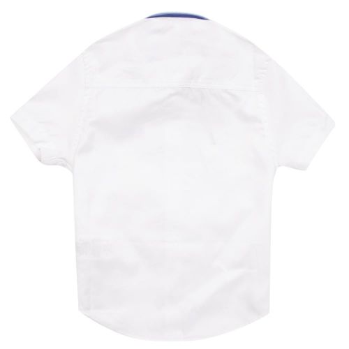 Boys White Logo S/s Shirt 19651 by BOSS from Hurleys