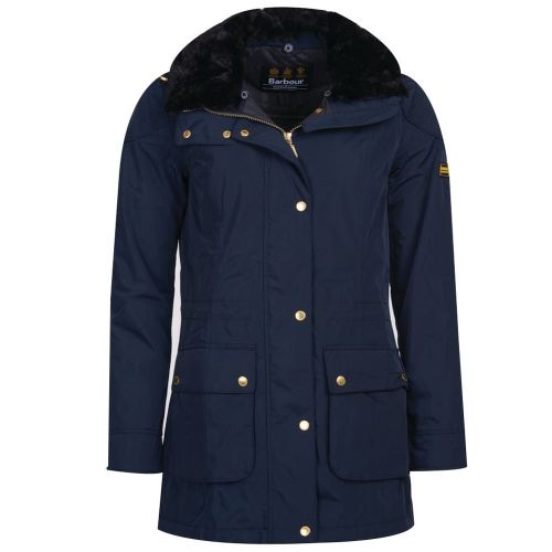 Womens Navy Garrison Jacket 18536 by Barbour International from Hurleys