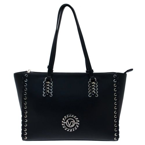 Womens Black Woven Trim Shopper Bag 21772 by Versace Jeans from Hurleys
