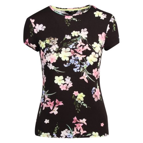 Womens Black Aliey Pergola Fitted S/s T Shirt 59654 by Ted Baker from Hurleys