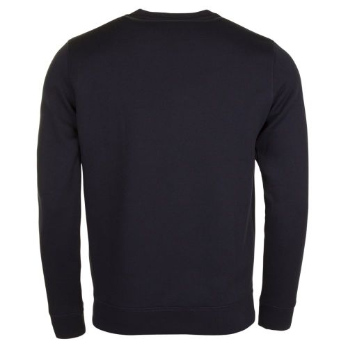 Mens Navy Small Logo Crew Sweat Top 22316 by Emporio Armani from Hurleys