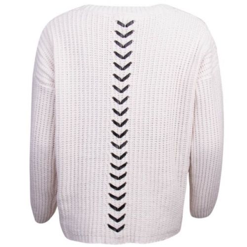 U Collection Womens Cream Lassie Jumper 23211 by Forever Unique from Hurleys