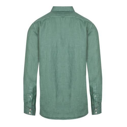 Casual Mens Green Relegant Linen L/s Shirt 44869 by BOSS from Hurleys