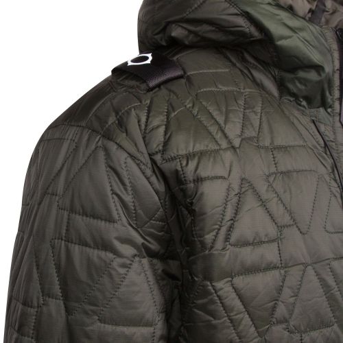 Mens Oil Slick Polygon Quilted Hooded Jacket 79217 by MA.STRUM from Hurleys