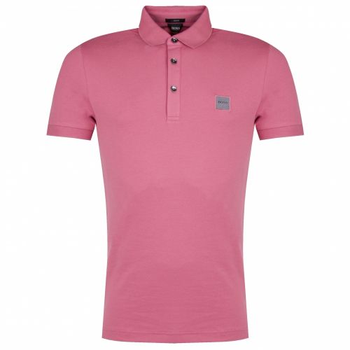 Casual Mens Dusky Pink Passenger Slim Fit S/s Polo Shirt 34455 by BOSS from Hurleys