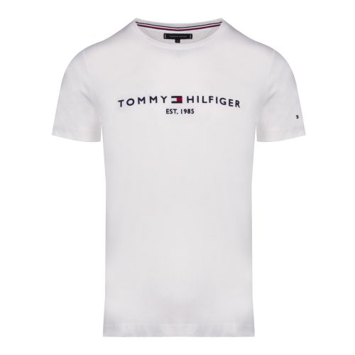 Mens Snow White Core Tommy Logo S/s T Shirt 44174 by Tommy Hilfiger from Hurleys