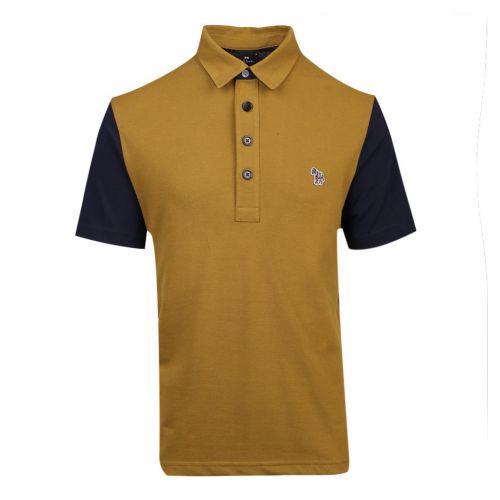 Mens Khaki Multi Zebra Mix Up Regular Fit S/s Polo Shirt 100902 by PS Paul Smith from Hurleys