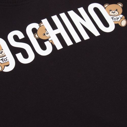 Boys Black Hidden Toy Logo Sweat Top 58456 by Moschino from Hurleys