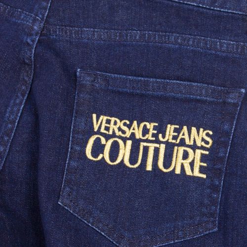 Womens Light Blue Branded Skinny Fit Jeans 55180 by Versace Jeans Couture from Hurleys