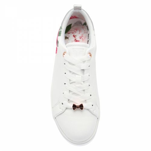 Womens White Lialy Print Trainers 41055 by Ted Baker from Hurleys