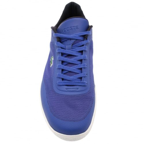 Mens Blue Tramline Trainers 47050 by Lacoste from Hurleys