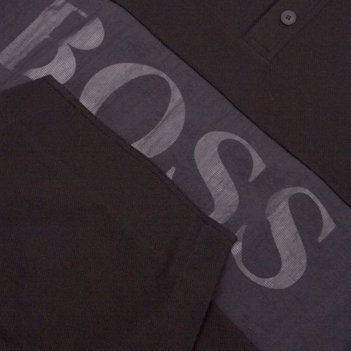 Casual Mens Black Wolton Polo Collar Sweat Top 44915 by BOSS from Hurleys